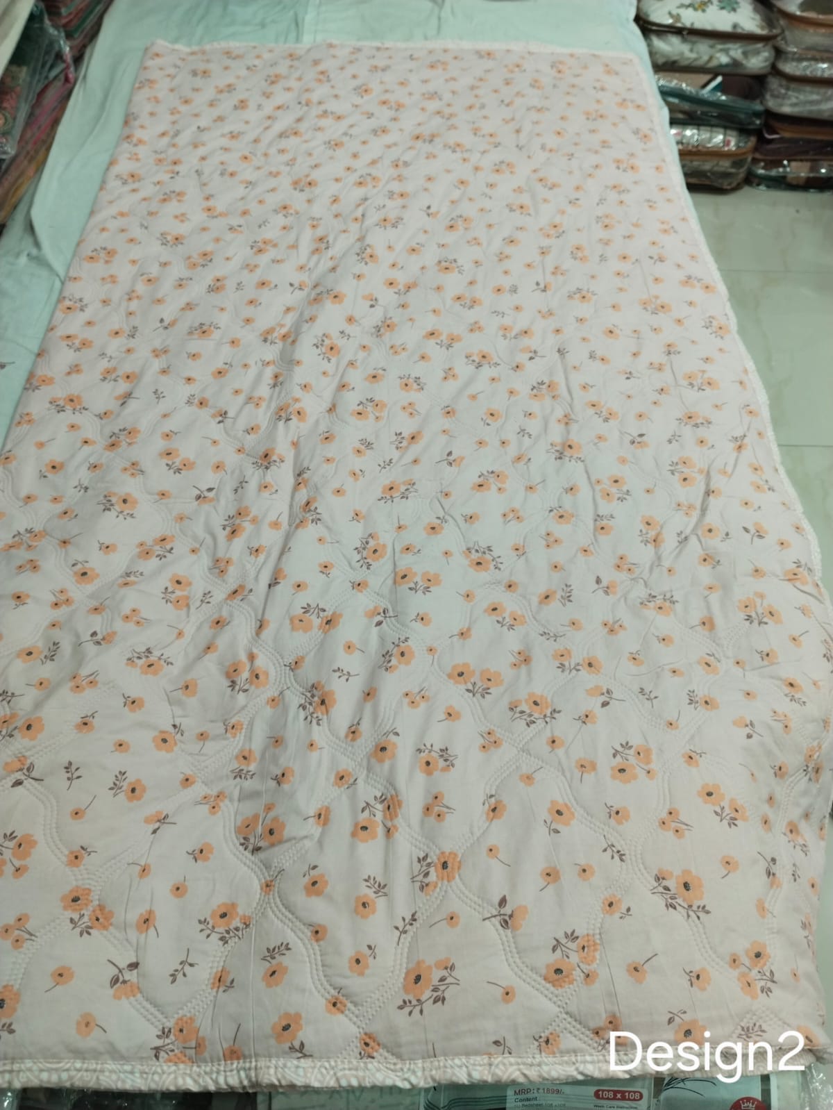 Double Bed Comforter 90x100 Inches | Pure Cotton Quilted AC Blanket | Lightweight All Season Comforter with Bag Packing