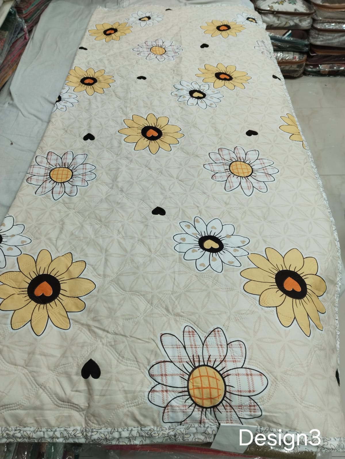 Double Bed Comforter 90x100 Inches | Pure Cotton Quilted AC Blanket | Lightweight All Season Comforter with Bag Packing