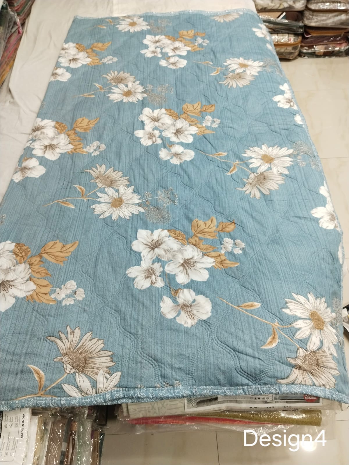 Double Bed Comforter 90x100 Inches | Pure Cotton Quilted AC Blanket | Lightweight All Season Comforter with Bag Packing