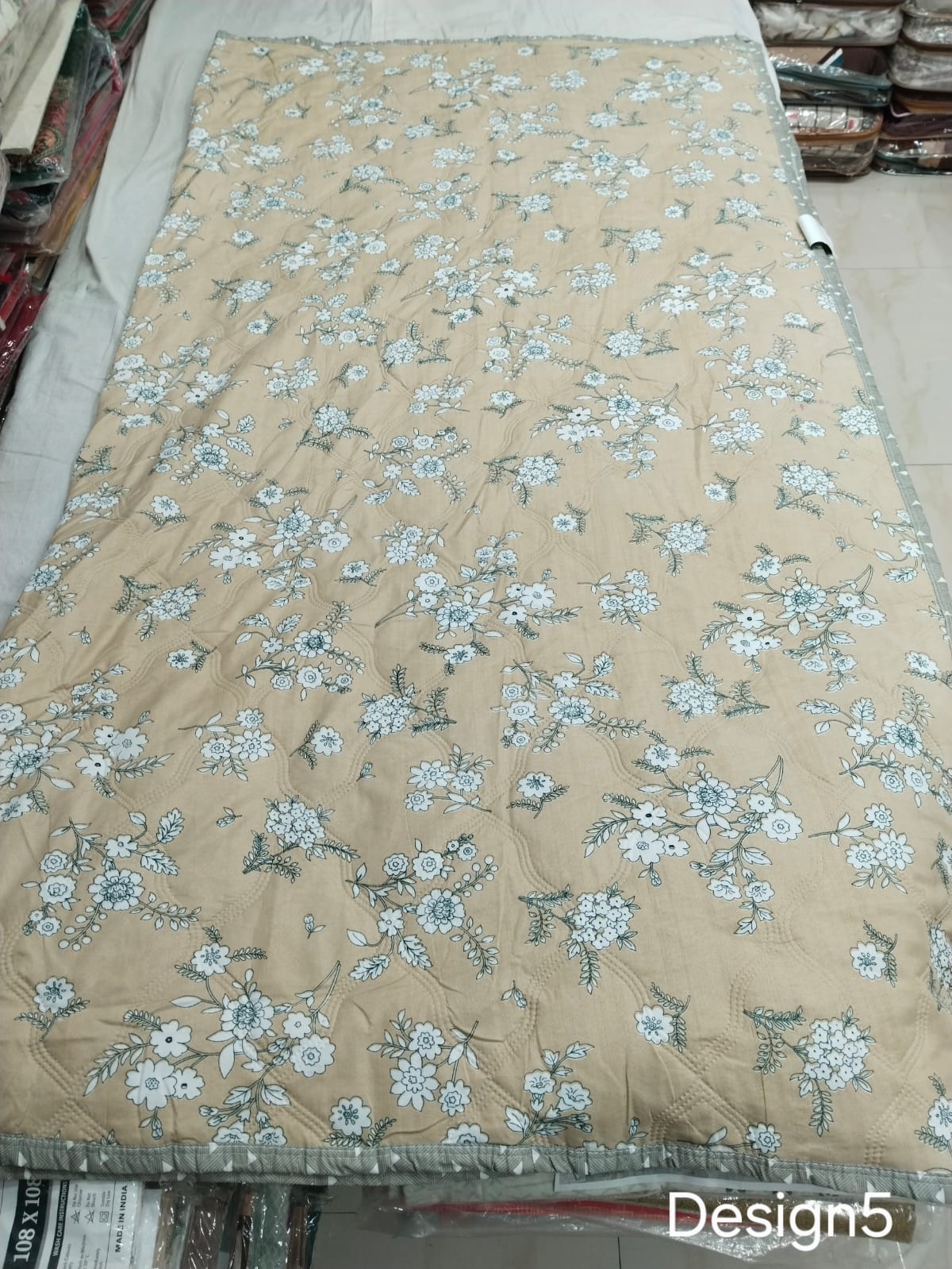 Double Bed Comforter 90x100 Inches | Pure Cotton Quilted AC Blanket | Lightweight All Season Comforter with Bag Packing