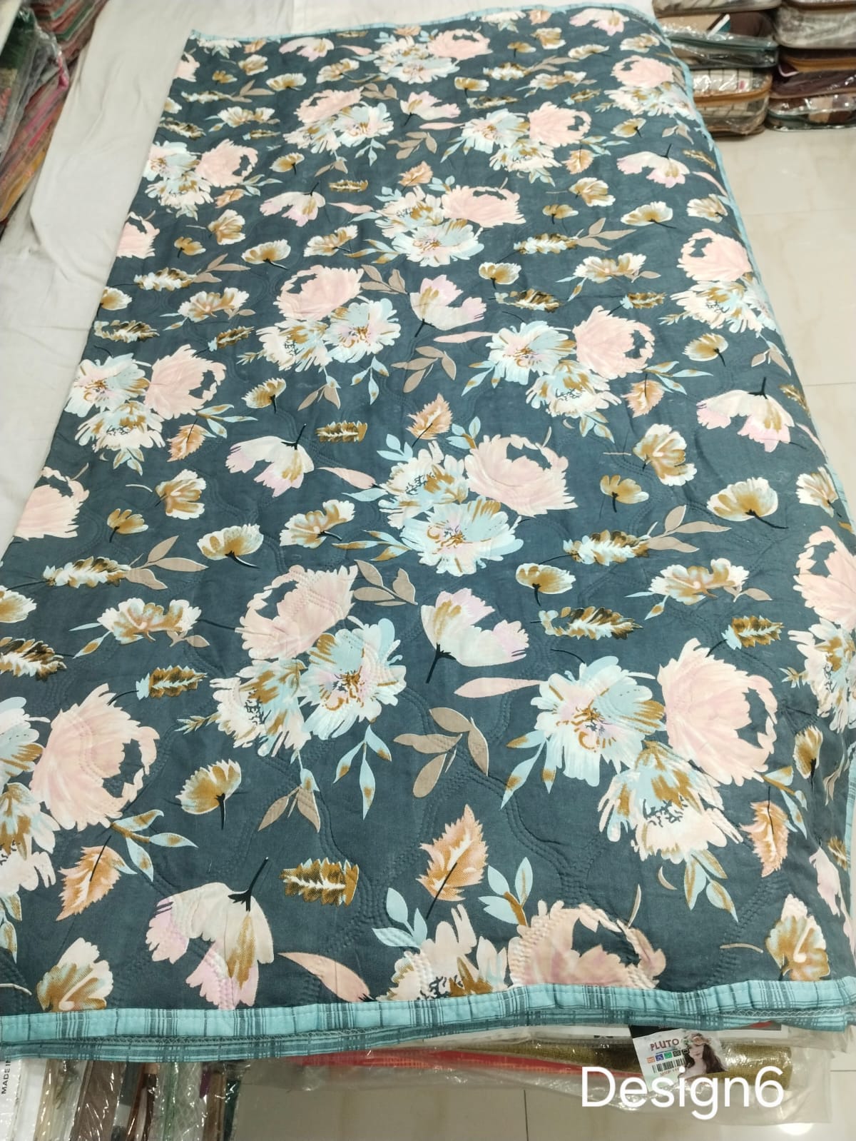 Double Bed Comforter 90x100 Inches | Pure Cotton Quilted AC Blanket | Lightweight All Season Comforter with Bag Packing