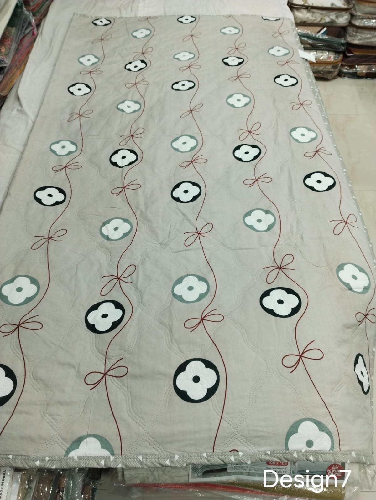 Double Bed Comforter 90x100 Inches | Pure Cotton Quilted AC Blanket | Lightweight All Season Comforter with Bag Packing