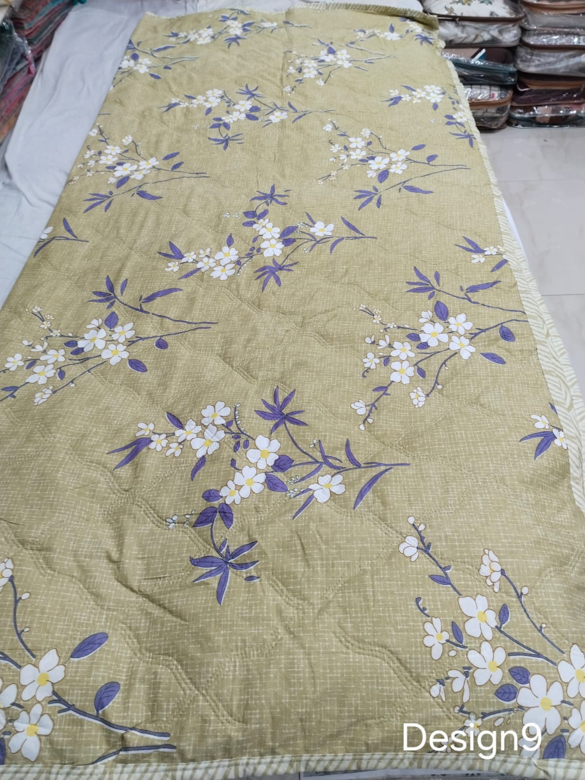 Double Bed Comforter 90x100 Inches | Pure Cotton Quilted AC Blanket | Lightweight All Season Comforter with Bag Packing