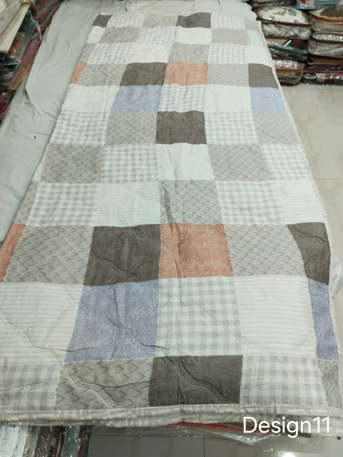 Double Bed Comforter 90x100 Inches | Pure Cotton Quilted AC Blanket | Lightweight All Season Comforter with Bag Packing