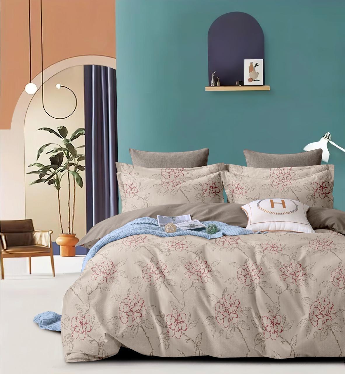 Salsa Double Bedsheet with 2 Pillow Covers (90×100 Inch) – Printed Cotton Bedsheet for Double Bed
