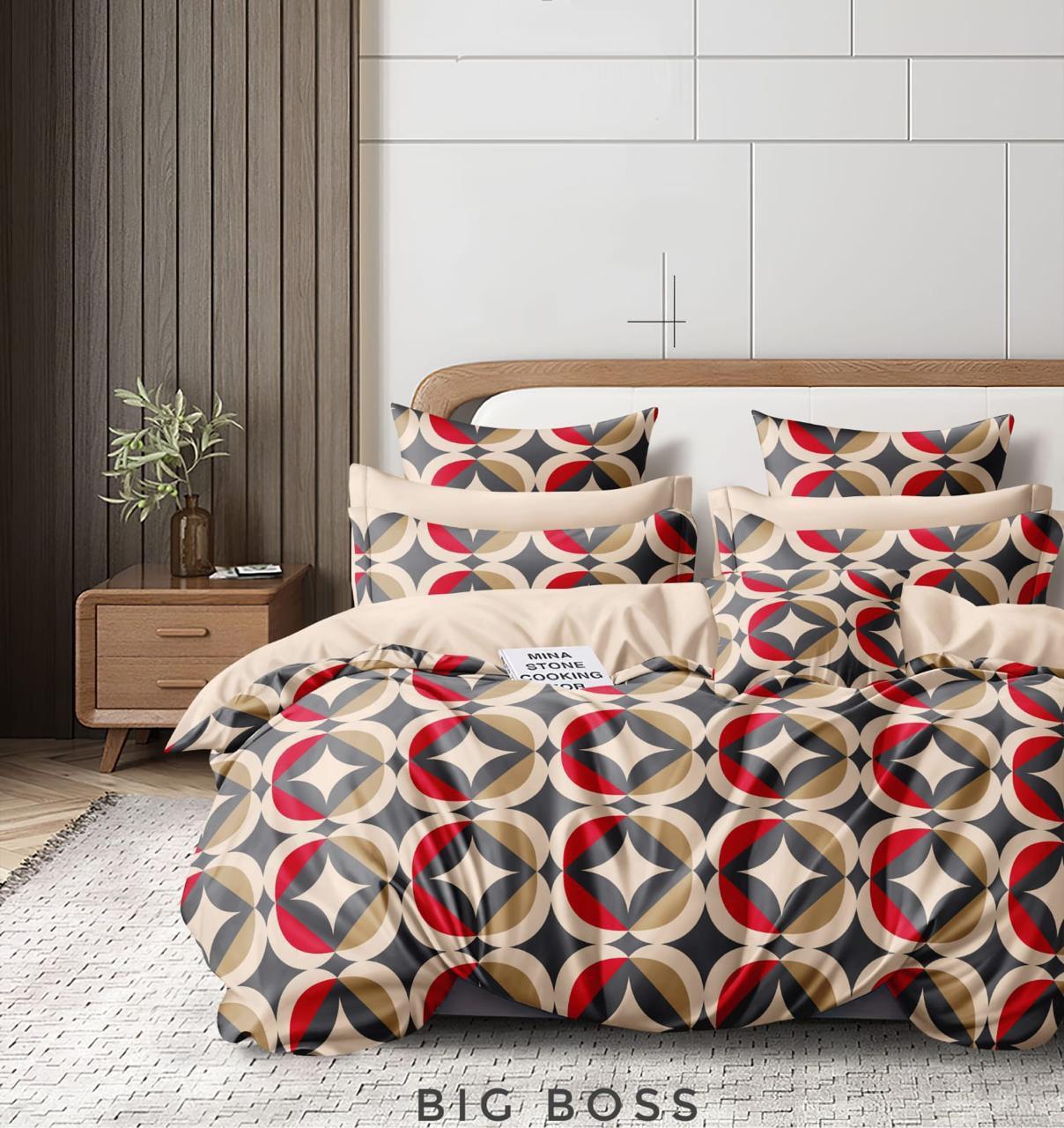 Salsa Premium Double Bedsheet with 2 Pillow Covers (90×100 Inch) – Minimal & Floral Designer Prints