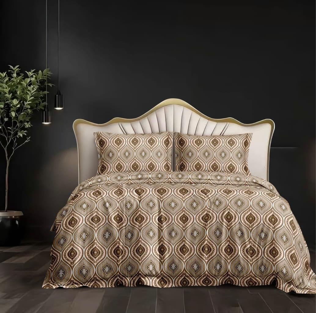 Salsa Premium Double Bedsheet with 2 Pillow Covers (90×100 Inch) – Elegant Floral & Classic Designs