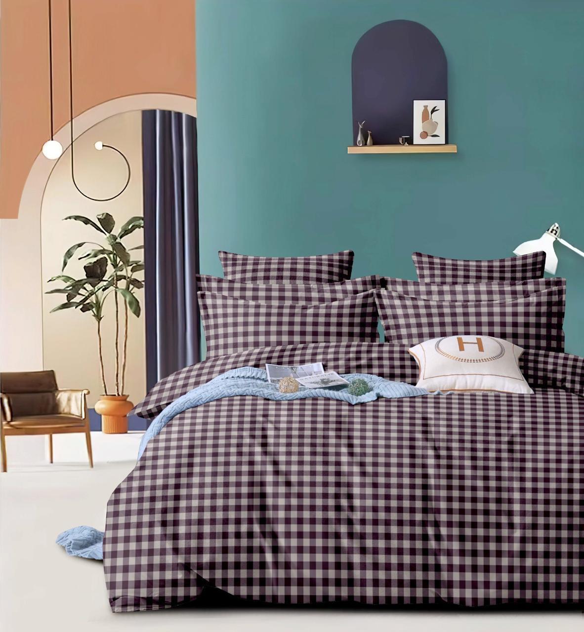 Salsa Double Bedsheet with 2 Pillow Covers (90×100 Inch) – Modern Geometric & Floral Designs