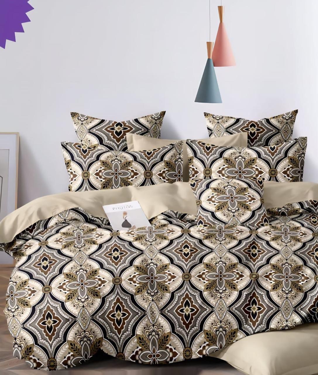 Salsa Double Bedsheet with 2 Pillow Covers (90×100 Inch) – Floral, Minimal & Classic Designs