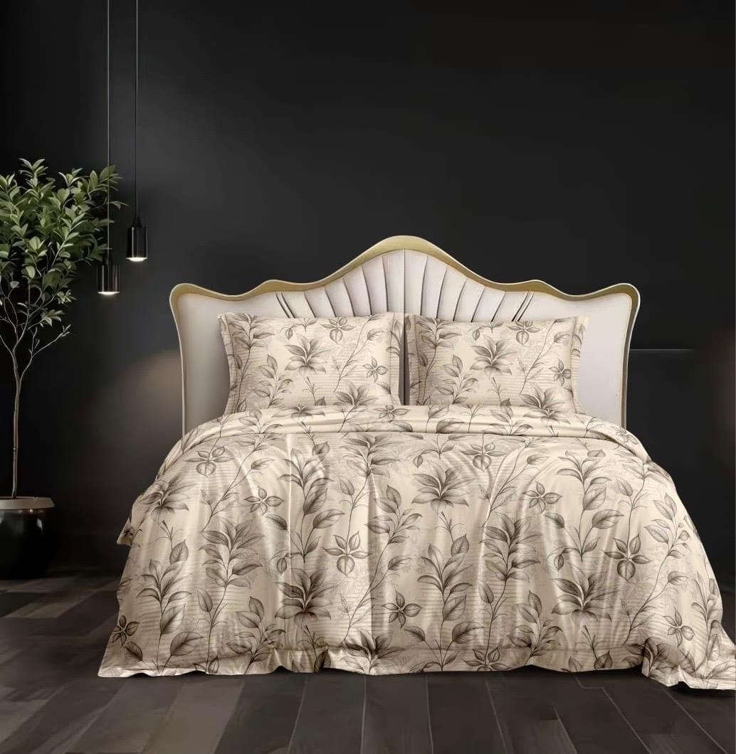Salsa Double Bedsheet with 2 Pillow Covers (90×100 Inch) – Floral, Minimal & Classic Designs